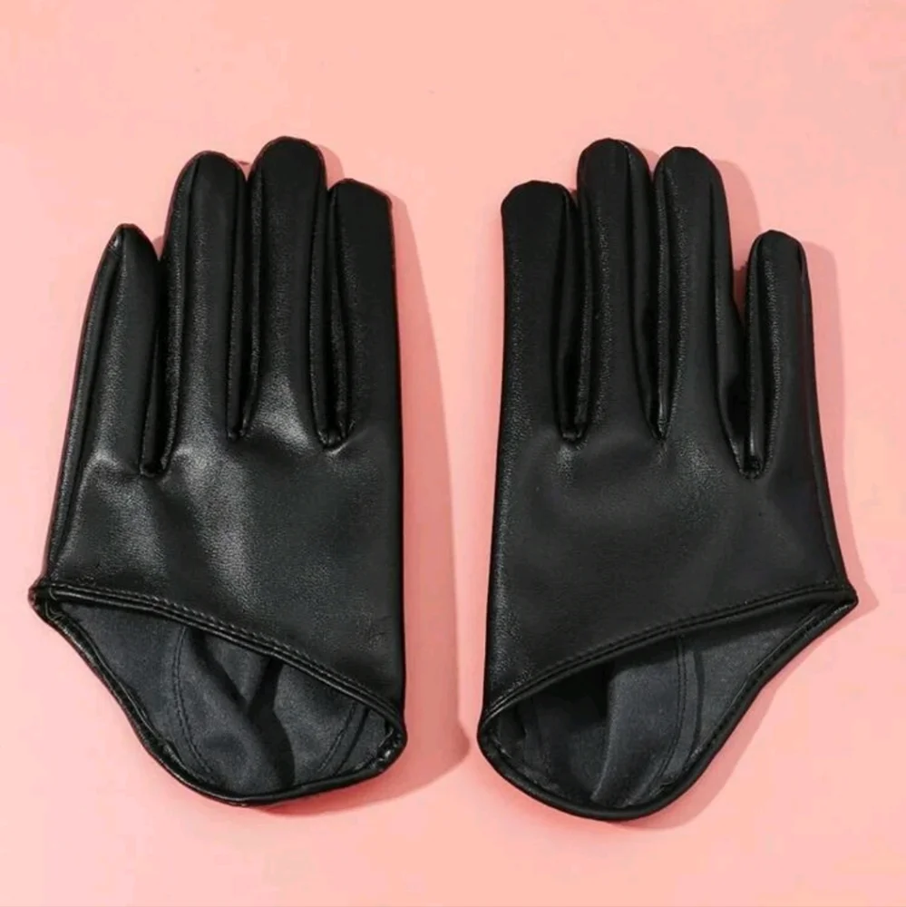 Faux Leather Gloves